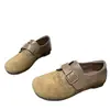 Sapatos Birkenstock originais em couro, estilo vintage, de cobertura total, para mulheres, versáteis, confortáveis, com sola macia, não cansativos, adequados para o trajeto diário, sapatos baixos de peça única