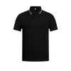 Roupa de trabalho 40s dupla face em liocel com algodão mercerizado, gola de cor contrastante, manga curta, personalizável com logotipo impresso ou bordado, estilo unissex