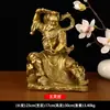 Estatua de Latón del Rey de los Dioses, Dios del Fuego Wang Shanhua, para Adoración en Casa, Decoración de Mesa, Artesanía Totalmente de Cobre