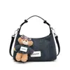Bolso de Mano de Mezclilla Estilo Coreano Bolso Dumpling para Mujer 2025 Verano Moderno Retro Nicho Elegante Casual Bolso de Hombro Cruzado