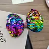 Pasador de Pelo con Lazo de Lentejuelas de Doble Capa Colorido Europeo y Americano Pasador Brillante para Niñas Accesorios para el Cabello de Princesa Lindos Accesorios para la Cabeza de Bebé