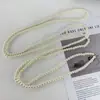 Cadena Larga de Cintura con Perlas de Alta Gama Francesa para Mujer, Nicho de Lujo Ligero, Diseño Multiusos con Cinturón de Cintura para Vestido