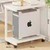 Soporte para torre de computadora, base móvil para gabinete, estante de almacenamiento con ruedas para escritorio de pie