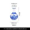 Jingdezhen - Marco antiguo de cerámica azul y blanca con flores decorativas para encimeras de porcelana para el hogar