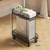 Soporte para Caja de Computadora de Uso Doméstico con Ruedas, Estante de Almacenamiento Móvil para Escritorio, Estante Organizador Multifuncional para el Borde del Escritorio de la Estación de Trabajo