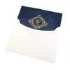 Convite de veludo azul escuro com relevo dourado, convite de veludo, lembrança, convite de casamento de nicho de luxo, convite de casamento feito sob medida