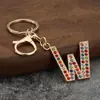 Amazon Transfronterizo Color Nuevo Diamante 26 Letras Llavero de Moda y Exquisito Colgante para Bolsa Letra Inglés
