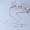 Cadena de gafas de perlas simple de moda transfronteriza europea y americana, cuerda para gafas anti-caída, accesorios para gafas, venta al por mayor