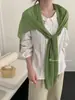 Chal de Bambú y Lino Blanqueador Dopamina para Mujer Primavera y Verano, Protector de Cuello para Habitaciones con Aire Acondicionado, Cubierta de Viaje, Fabricante de Chal con Protección Solar