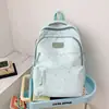 Mochila escolar de novo estilo, tema floresta, fresca e estilosa, mochila com estampa de laço, alto valor estético, mochila estudantil