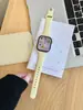 Color Sólido Linda Cintura Delgada Correa de Silicona Adecuada para Apple Watch iWatch Decimosegunda Generación 11/10