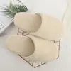 Pantuflas Desechables al por Mayor Transfronterizas, Engrosadas para Uso en el Hogar, Casas de Huéspedes, Salones de Belleza, Pantuflas Antideslizantes de Coral Fleece, Silenciosas