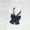 Flor Pluma Raíz Mango Largo Joker Escuela para Hjk Japonés Color Sólido Corbata de Moño Femenina Licencia Graduación Ropa Académica Rayado Estilo Campus