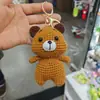 Muñecas de Animales Tejidas a Mano con Hilo Terminadas, Llaveros del Zodiaco Crochet de Doce Signos, Colgantes para Bolsos, Transfronterizo