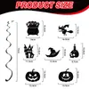 Amazon Bandeira de Festa de Morcego de Halloween Conjunto Espiral Decorações Penduradas de Abóbora de Halloween Pretas