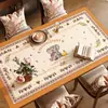 Nuevo Mantel de Cuero Bordado 2026, Mantel Resistente al Calor, Resistente a Altas Temperaturas, Protector de Mesa de Centro de Mesa Lujoso y Sofisticado