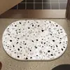 Tapetes de piso de terra de diatomáceas rígidos feitos sob medida para banheiros, tapetes absorventes, tapetes antiderrapantes para uso doméstico, tapetes de piso de terra de diatomáceas naturais