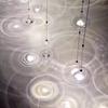 Lámpara de Araña de Cristal en Forma de Gota de Lujo Ligero Lámpara de Mesa para Restaurante Bar Exposición de Arte Minimalista Atrio de Hotel Entrada Escalera Lámpara OVNI