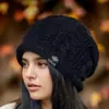 Chapéu de Lã Quente Outono/Inverno para Circunferência Craniana Grande de Mulheres, Estilo Coreano, Moderno, Versátil, Proteção de Orelhas, Gorro Slouchy Solto