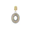 Plata de Ley S925 Lujo Ligero Vintage Bicolor Ovalado Bisel Completo de Diamante Colgante Ajuste Colgante de Joyería DIY Accesorios