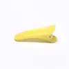Presilha de Plástico para Cabelo Transfronteiriça de 3,5 cm para Crianças Atacado Cor Doce Presilha Bico de Pato Presilha Lateral Presilha Boca Pontuda Presilha de Cabelo Presilha para Franja