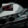 Kit de Modificación Interior de Fibra de Carbono Real con Resina Adecuado para Peugeot 208, Pegatina de Resina para Modificación del Volante de Peugeot
