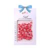 Decoraciones de uñas tridimensionales degradadas de flor de camelia rosa noche oscura de celebridad popular en línea, tamaño mixto, accesorios para uñas