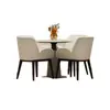 Mesa y silla de negociación para oficina de ventas de lujo ligero y mesa de recepción para centro de marketing con cuatro sillas y muebles para área de descanso de hotel/club para contratos