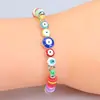 Pulseira do Olho de Diabo Mais Vendida da Amazon, Pulseira Amuleto de Amizade Trançada Ajustável, Presente de Enfeite de Natal