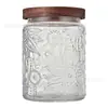 Amazon Frasco de Vidrio Transparente Sellado Frasco de Almacenamiento Frutas Secas Cereales Frasco para Té Café Frasco Sellado