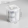 Caja de almacenamiento de clips para papel de escritorio de dormitorio, caja organizadora para estudio y oficina, clip de cola larga, caja organizadora para memorias USB, caja de almacenamiento para esponjas de maquillaje