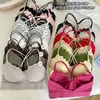 Nuevo Chaleco Sexy con Escote en V y Volantes, Espalda Hermosa, con Sujetador Acolchado, Lencería con Tirantes Cruzados Dobles y Copas Fijas para Mujer