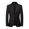Traje de Tres Piezas Ajustado para Hombres de Cuello Blanco, Trajes de Trabajo, Atuendo de Novio para Bodas, Estilo Transfronterizo