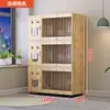 Villa Gato Espacio Jaula de Gato de Lujo Tienda de Mascotas Casa para Gatos Hogar Nido para Gatos de Interior Gabinete para Gatos Otros Tapetes para Arenero de Gato