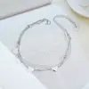 Acero de Titanio CompletoVenta al por mayor transfronteriza de Nuevo Lujo Ligero Chapado en Oro de 18 Quilates No se decolora Elegante Collar de Alta Gama Estilo Ins para Mujer
