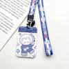 Estuche para Tarjeta de Acceso Estilo Femenino Estuche para Tarjeta de Autobús Llavero Tarjeta de Comida Tarjeta de Tráfico del Campus Estuche Protector Cordón Tarjeta de Entrega