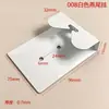 Pieza Colgante Móvil de Vidrio Gancho para Espejo de Baño Gancho Adhesivo para Panel Trasero Pieza de Fijación Gancho de Cola de Milano Accesorios de Marco Redondo de Aleación de Aluminio