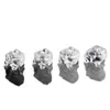 Beibeifu Cristal Blanco Natural Cristal Pequeño Pegaso Tallado Piezas Pequeñas con Agujero Cristal Accesorios para Joyería DIY Venta al por Mayor