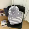 Mochila feminina transfronteiriça 2026 estilo coreano, design de bolinhas, fofa, adequada para alunos do ensino fundamental e médio