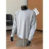 Camiseta Masculina Casual de Manga Longa Patchwork Estilo Americano Versão Coreana Pulôver Tendência Ombro Normal Top Solto Camiseta Masculina Versátil