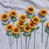 Ramo de girasoles de temporada de graduación lana acabado tejido a mano Regalo para el Día del Maestro flor artificial regalo de graduación