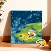 30*30 paisaje de campo pintura al óleo digital DIY pintado a mano escena callejera cafetería pintura decorativa acrílica en stock al por mayor