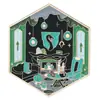 Broche de la Academia Mágica de Cine y Televisión Europea y Americana Insignia de Ilustración 3D Retro Teatro/Castillo/Laboratorio/Hogar Cálido