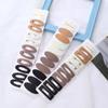 10 metros marrón hueco geométrico base versátil flequillo BB clip para el pelo de niño lateral mechón clip para el pelo accesorios para el cabello japoneses y coreanos