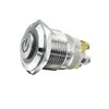 Loniu 19mm Cabeza Alta Auto-Restaurable Anillo Lámpara Símbolo de Poder Interruptor de Botón Metálico 12/16/19/22
