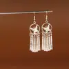 Pendientes de Pavo Real para Minorías Étnicas, Regalos Retro de Plata Miao Estilo Étnico, Accesorios de Pendientes Vintage de Imitación Plata