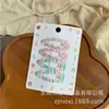 Nuevo Pasador de Tela a Cuadros Florales Dulces para Niños, Pasador Dopamina para Flequillo Lateral, Pasador de Flequillo Estilo Simple Coreano para Niñas