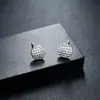Pendientes de Cruz de Zirconia Transfronterizos para Hombres, Pendientes Deslumbrantes de Rayo Nicho para Mujeres, Nuevo Modelo 2026, Envío 24H