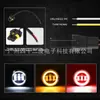 Farol de Neblina Colorido LED 4 polegadas Wrangler Veículo Off-Road H4 H13 Adequado para Modificação de Faróis de Carro Vermelho, Azul e Amarelo Transfronteiriço