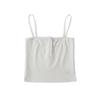Estilo europeu e americano Flat Mouth Tube Top Small Sling Verão Feminino Novo Três-botão Navel Leaky Tight Threaded Vest Short Top